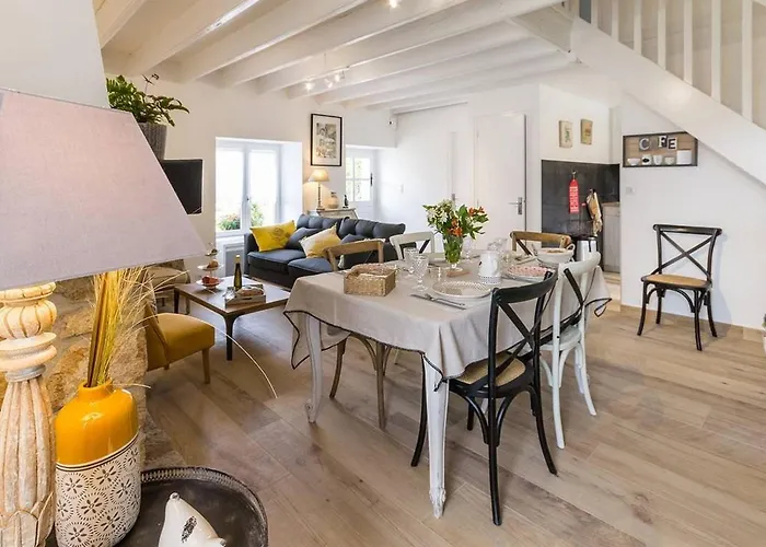 펜션 Chaumiere Renovee Avec Jardin Clos, Proche De Guerande Et Des Plages, Ideale Pour Familles - Fr-1-306-860 *